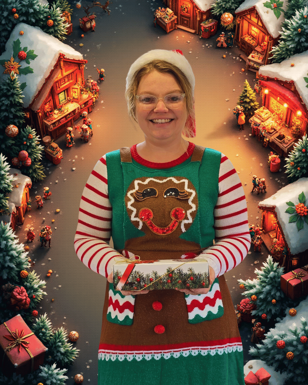 26 oz Holiday Ribbon Box