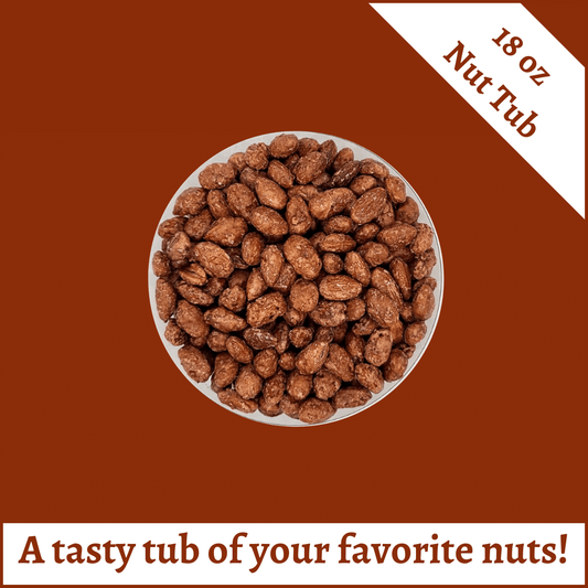 18 oz acrylic nut container. Perfect for Potlucks!