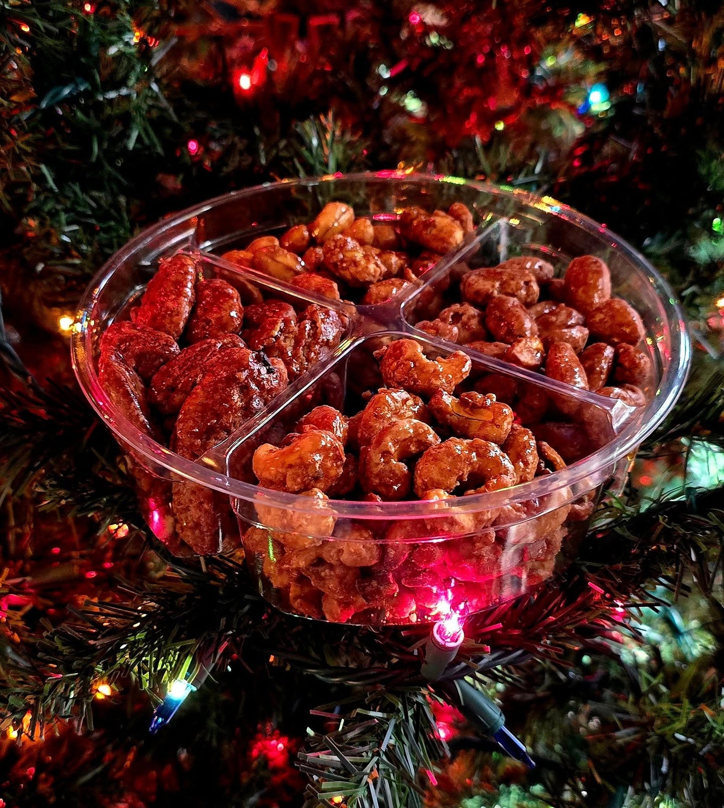 Christmas Market 14oz 4 Section Gift Tray