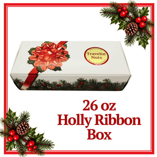 26 oz Holly Ribbon Box