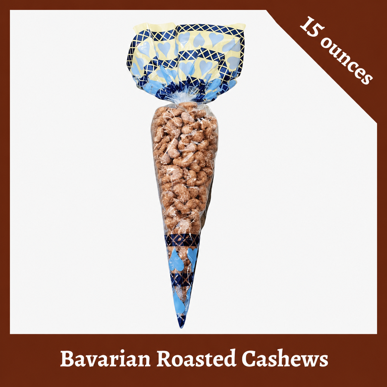 Bavarian Roasted Cashews- 15oz Bavarian Cone