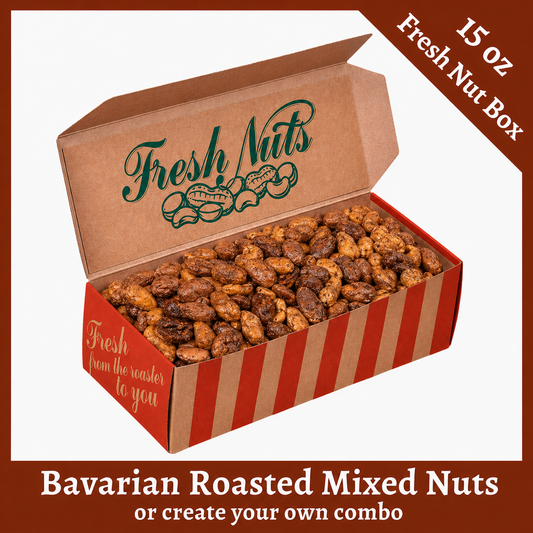 Bavarian Roasted Mixed Nuts- 15oz Fresh Nut Box
