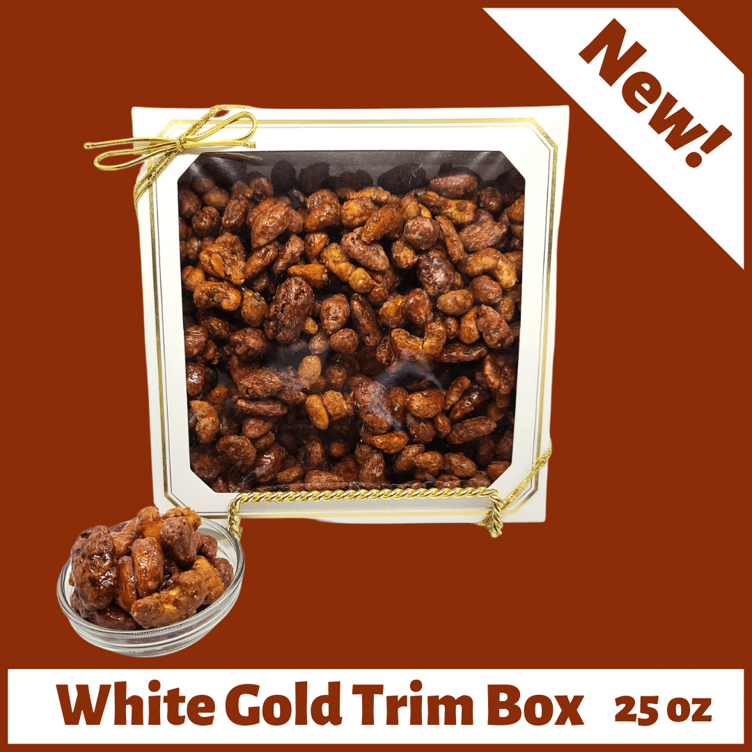 25 oz White with Gold Trim Gift Box
