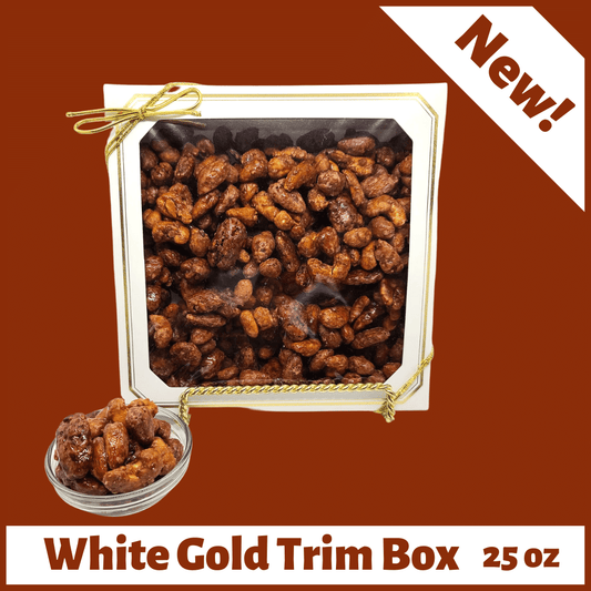 25 oz White with Gold Trim Gift Box